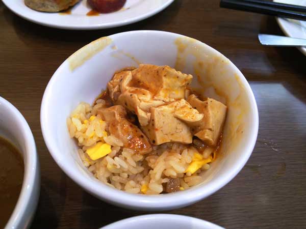チャーハン麻婆豆腐